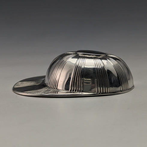 British Antique Silver Plated Jockey Cap Tea Caddy Spoon